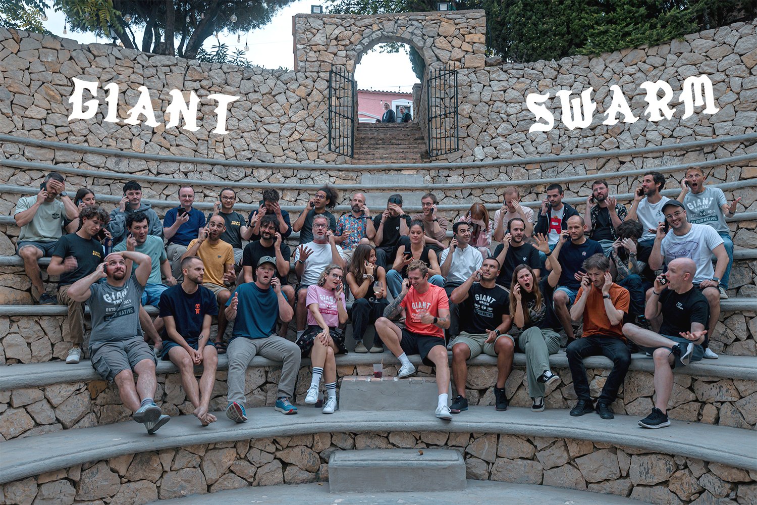 Giant Swarm team photo, 2025 onsite