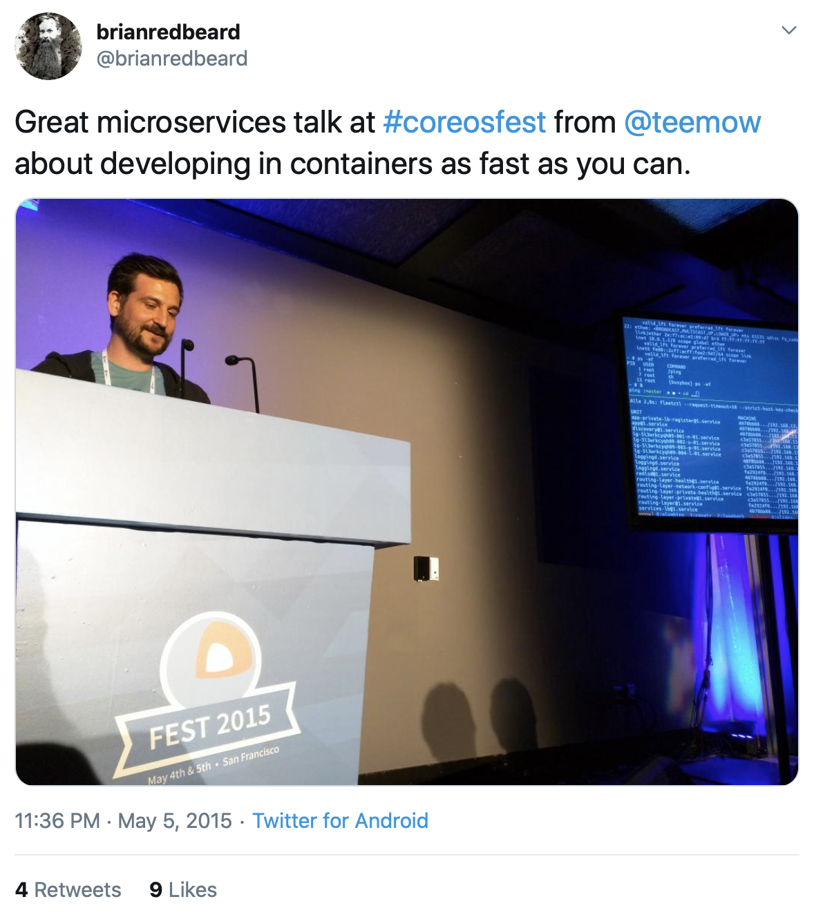 Timo Derstappen at CoreOSFest